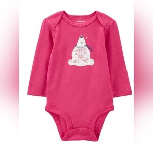 Carter's Baby Girl Polar Bear Long Sleeve Bodysuit